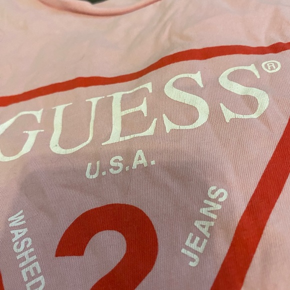 Pink Guess Logo Shirt - Picture 2 of 2